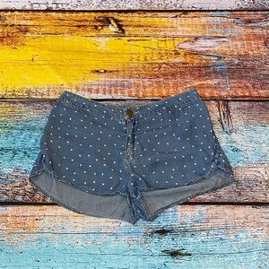 BDG Athletic Style Dot Print Denim Short Size 6